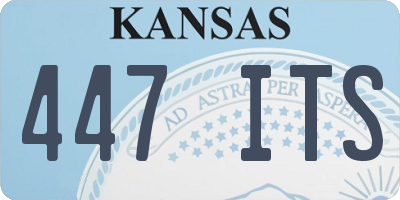 KS license plate 447ITS