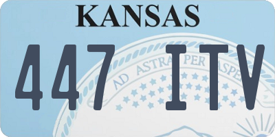 KS license plate 447ITV
