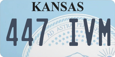 KS license plate 447IVM