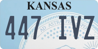 KS license plate 447IVZ
