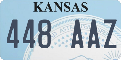 KS license plate 448AAZ