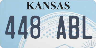 KS license plate 448ABL