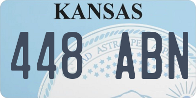 KS license plate 448ABN