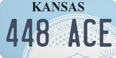 KS license plate 448ACE
