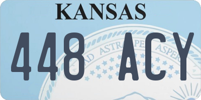 KS license plate 448ACY