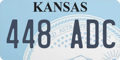 KS license plate 448ADC