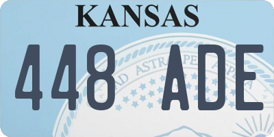 KS license plate 448ADE
