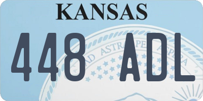 KS license plate 448ADL