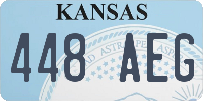 KS license plate 448AEG