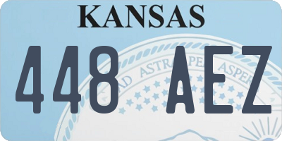 KS license plate 448AEZ