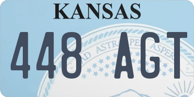 KS license plate 448AGT