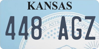 KS license plate 448AGZ