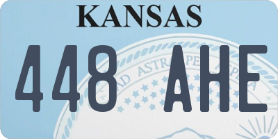 KS license plate 448AHE
