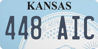 KS license plate 448AIC