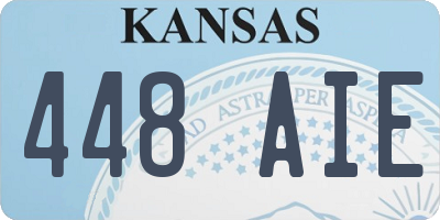 KS license plate 448AIE