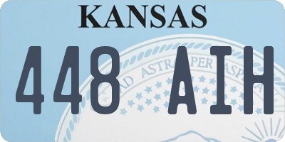 KS license plate 448AIH
