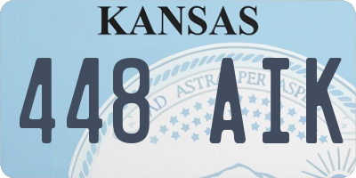 KS license plate 448AIK