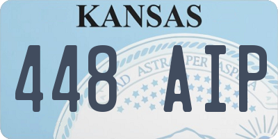 KS license plate 448AIP