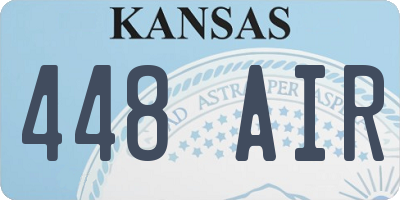 KS license plate 448AIR