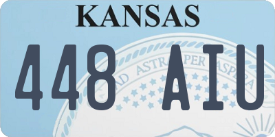 KS license plate 448AIU