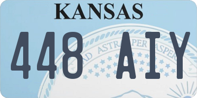 KS license plate 448AIY