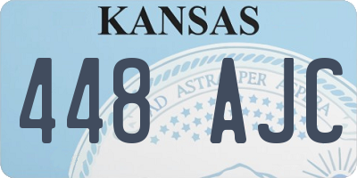 KS license plate 448AJC