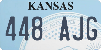 KS license plate 448AJG