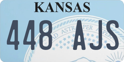 KS license plate 448AJS