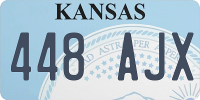 KS license plate 448AJX