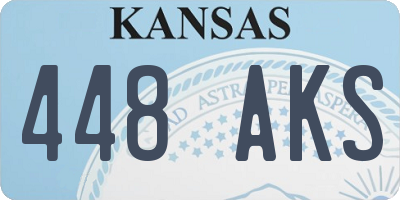 KS license plate 448AKS