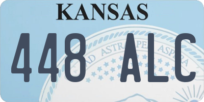 KS license plate 448ALC