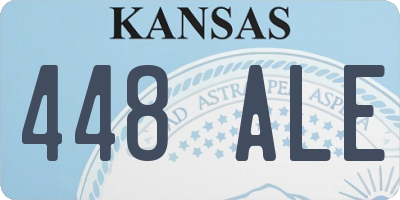 KS license plate 448ALE