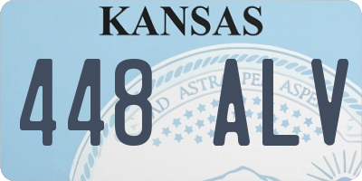 KS license plate 448ALV