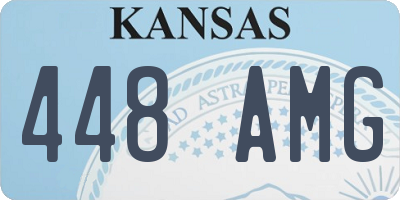 KS license plate 448AMG