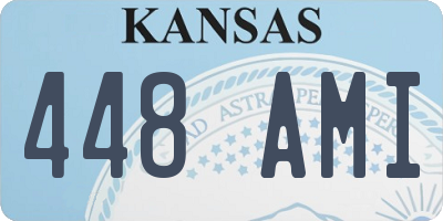 KS license plate 448AMI