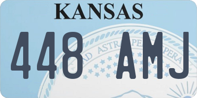 KS license plate 448AMJ