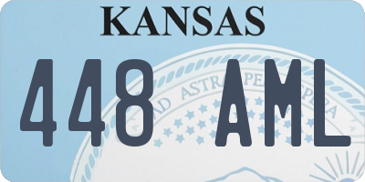 KS license plate 448AML