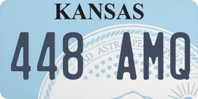 KS license plate 448AMQ