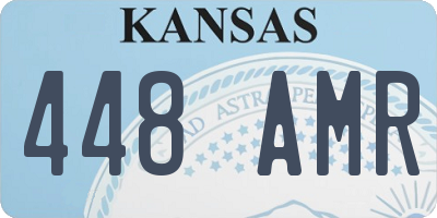 KS license plate 448AMR