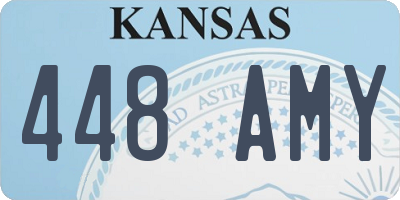 KS license plate 448AMY