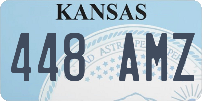 KS license plate 448AMZ