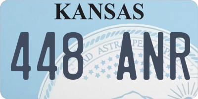 KS license plate 448ANR