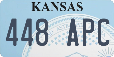 KS license plate 448APC