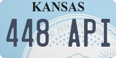 KS license plate 448API