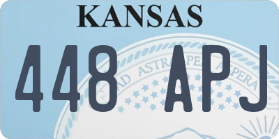 KS license plate 448APJ