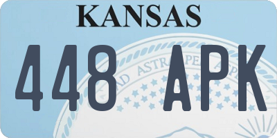 KS license plate 448APK