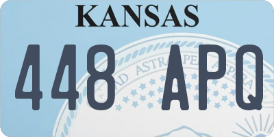KS license plate 448APQ