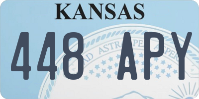 KS license plate 448APY
