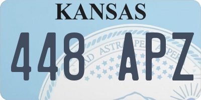 KS license plate 448APZ