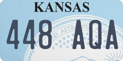 KS license plate 448AQA